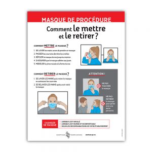 Affiche Masque Procedure ASSTSAS | Boutique Lettra trim