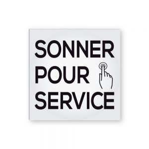 Affiche sonner pour service| Boutique Lettra Trim
