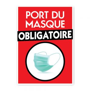 Port du masque obligatoire | Boutique Lettratrim